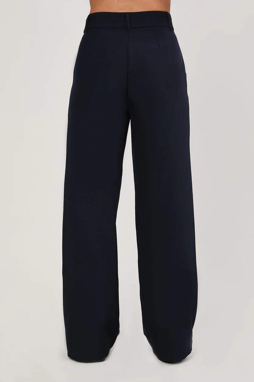 PANTALON SEMI PALAZZO CON BOLSILLOS LATERALES DHALIA - 3