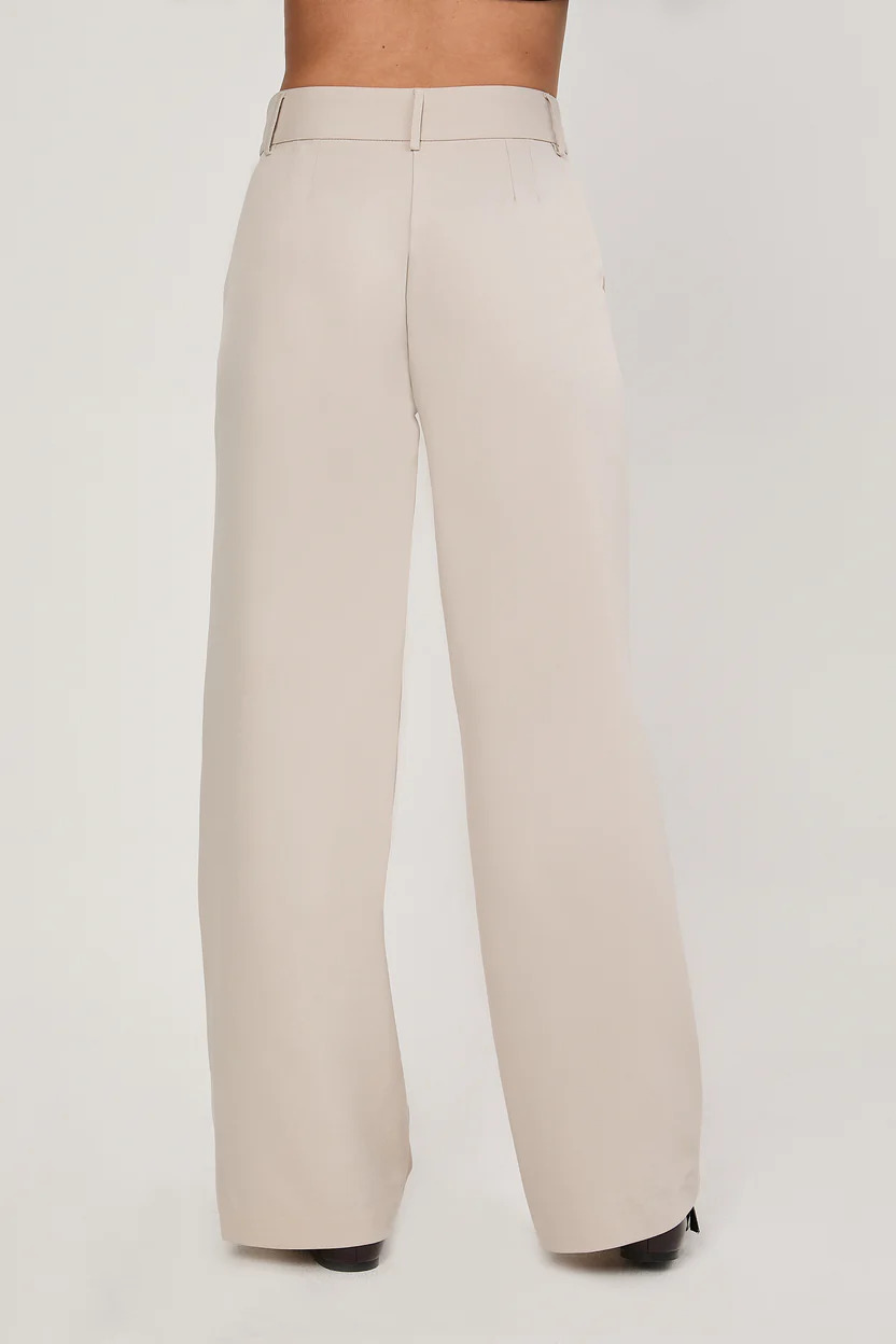 PANTALON SEMI PALAZZO CON BOLSILLOS LATERALES DHALIA - 3