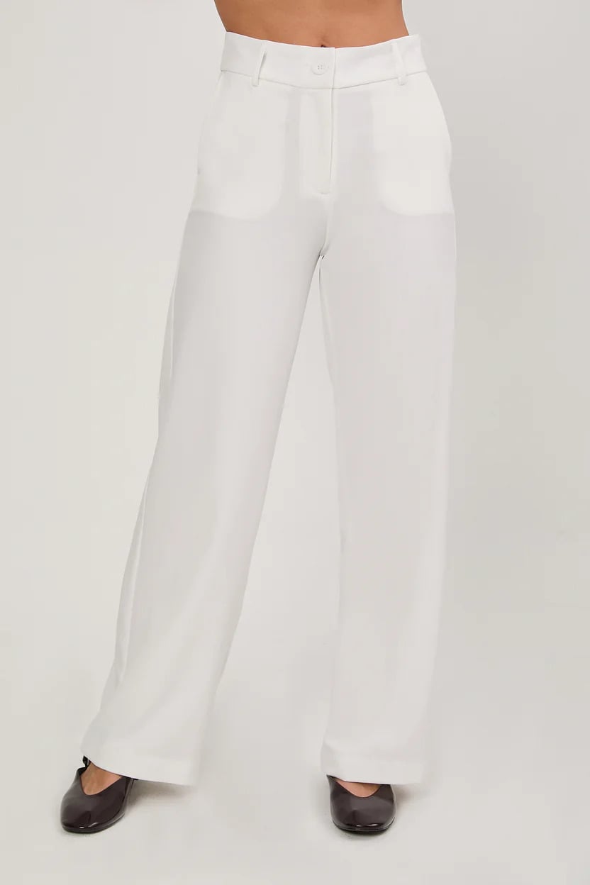 PANTALON SEMI PALAZZO CON BOLSILLOS LATERALES NEGRO DHALIA - 1