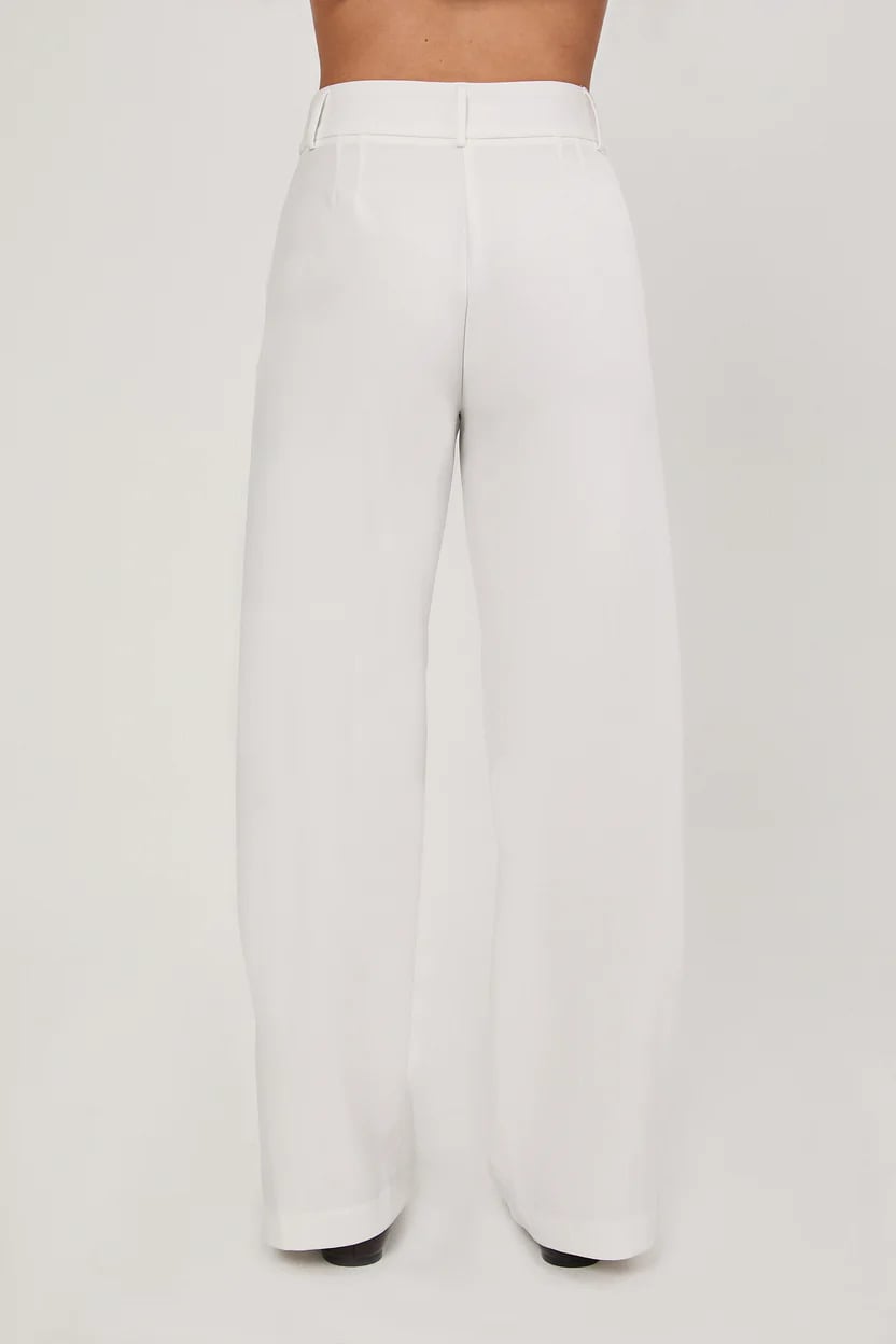 PANTALON SEMI PALAZZO CON BOLSILLOS LATERALES NEGRO DHALIA - 3