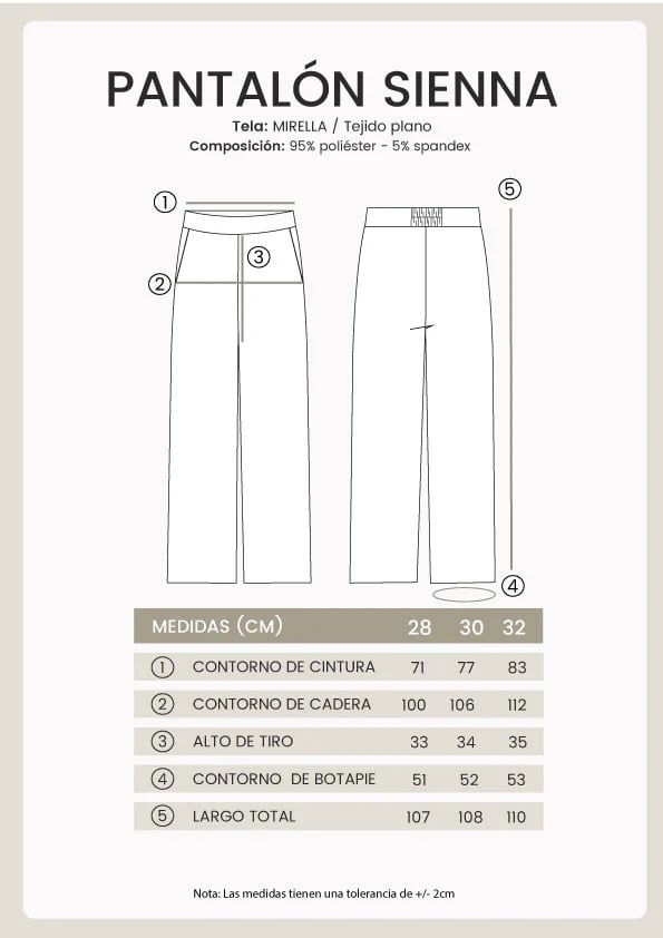 PANTALÓN RECTO CON CIERRE LATERAL INVISIBLE - SIENNA - 2
