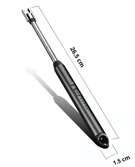 ENCENDEDOR ELÉCTRICO DE COCINA RECARGABLE USB - NEGRO - 3