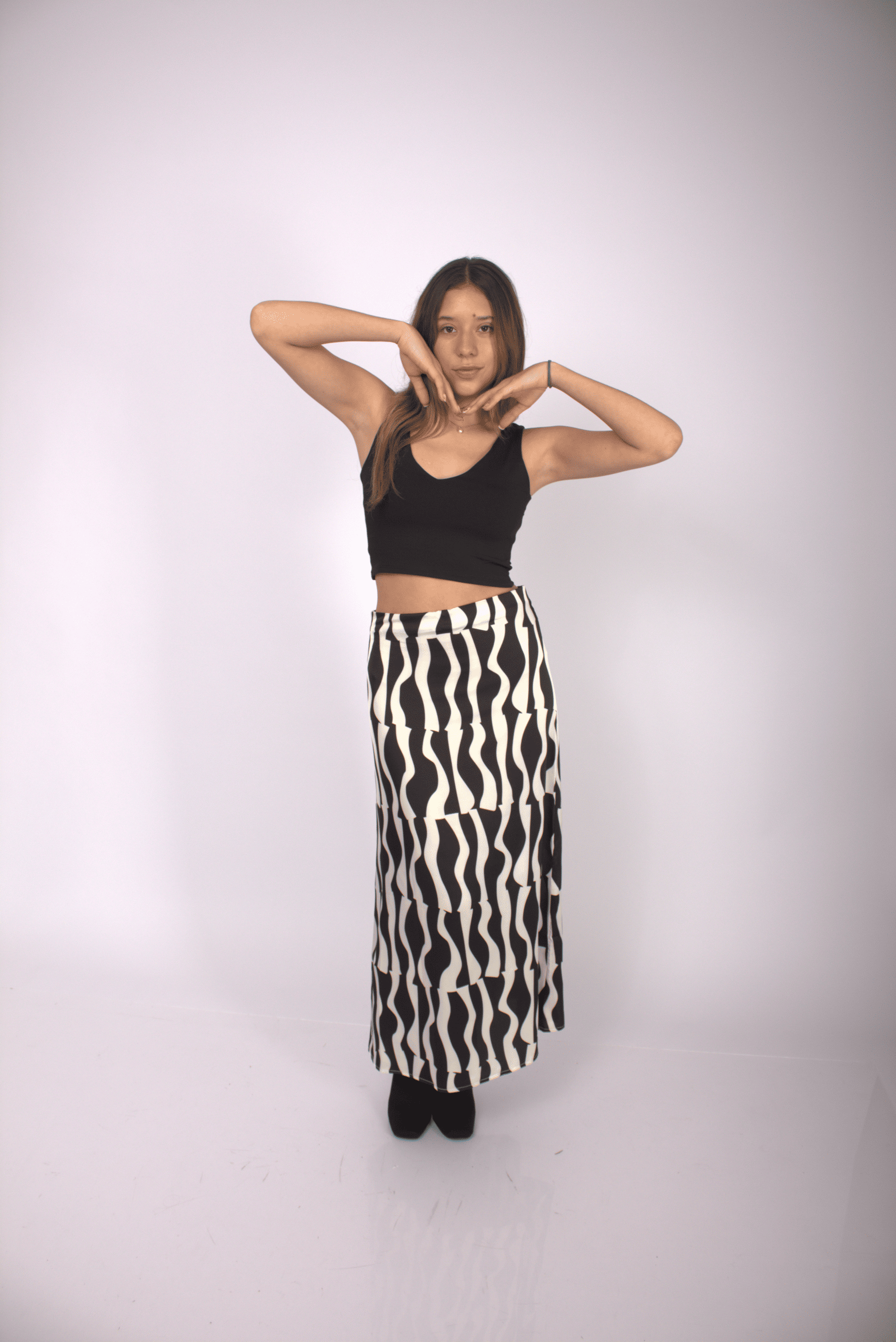 FALDA LARGA DE SATIN VESTIMENTA MUJER LIBERELLA ANNA - 2