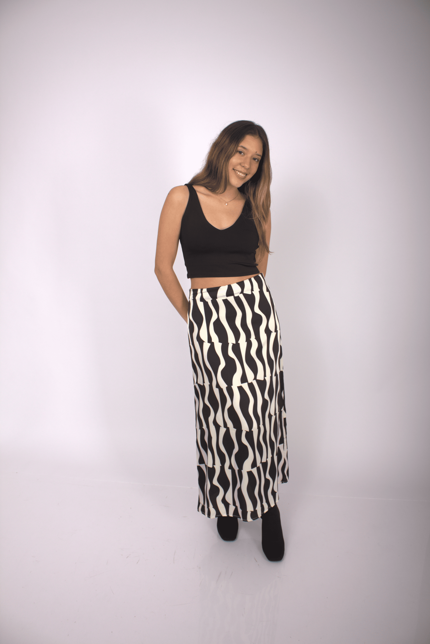 FALDA LARGA DE SATIN VESTIMENTA MUJER LIBERELLA ANNA - 3