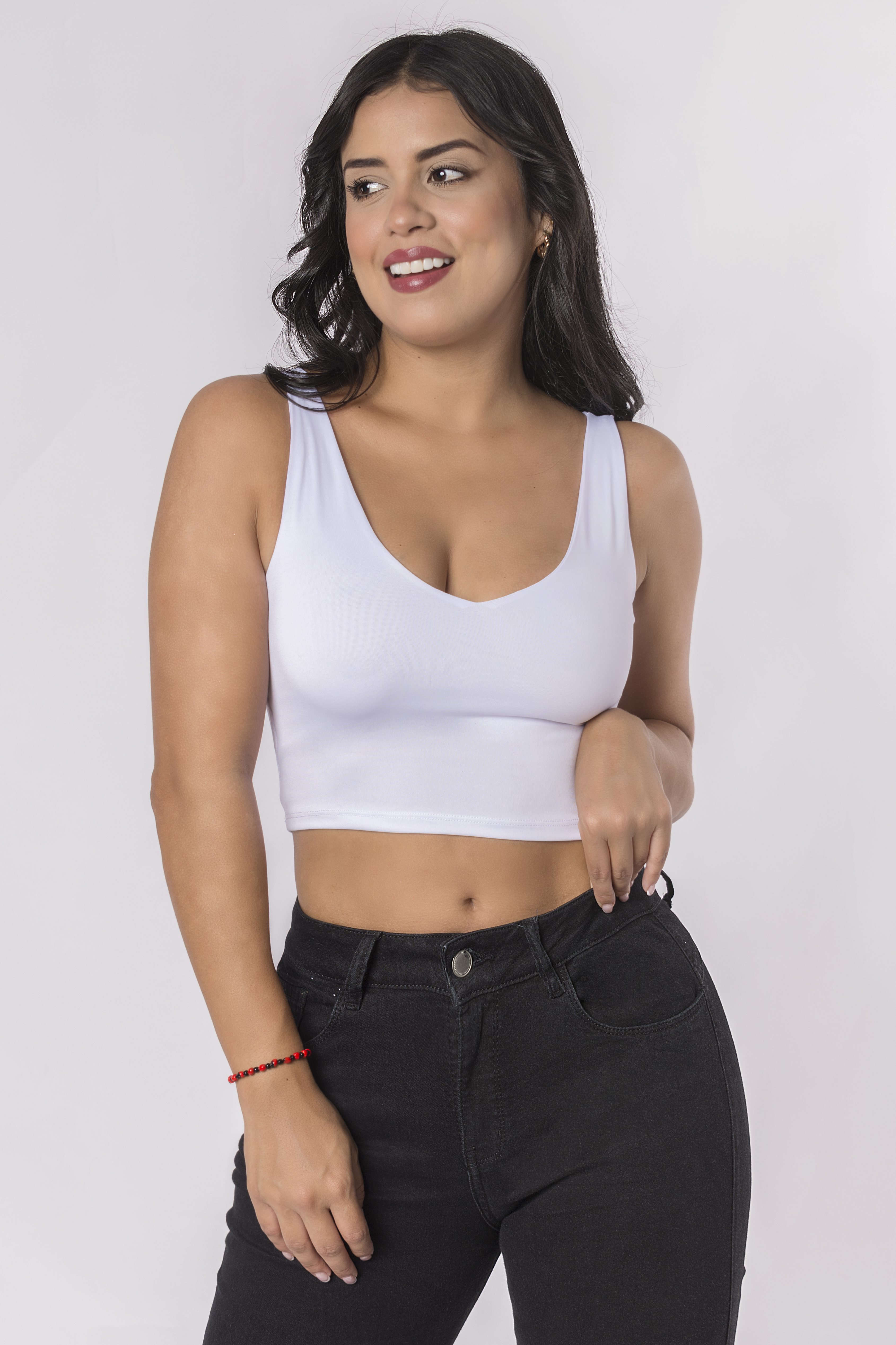 TOP MANGA CERO CROP SUPLEX MUJER LIBERELLA - 1