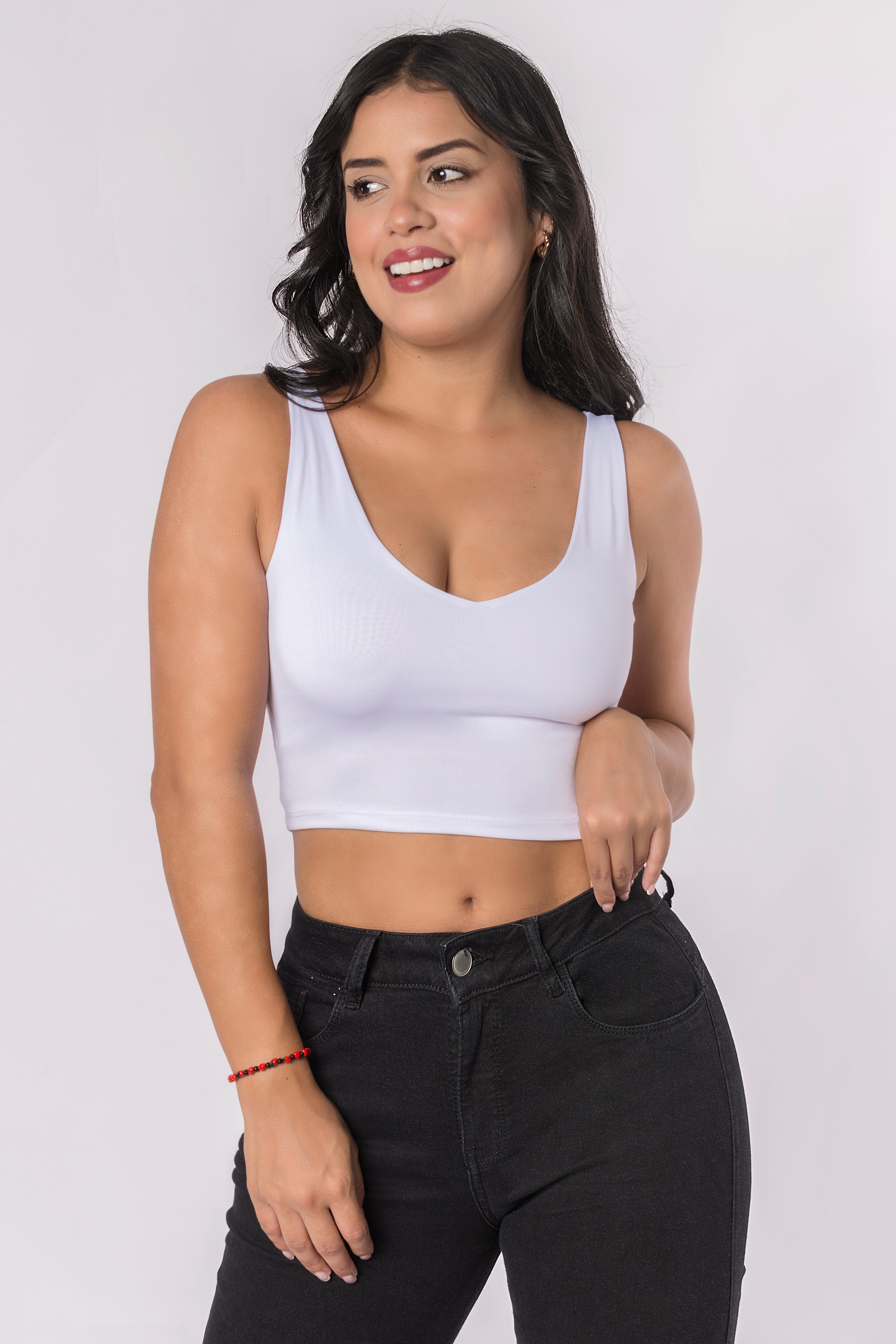 TOP MANGA CERO CROP SUPLEX MUJER LIBERELLA - 1