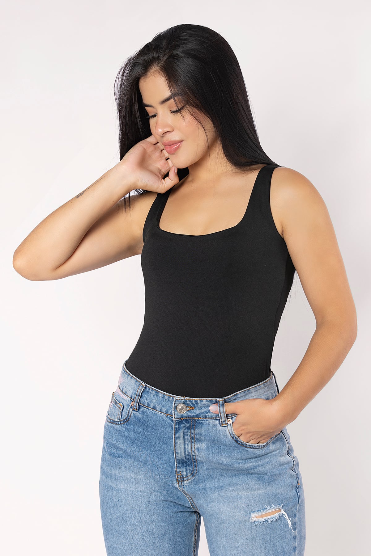 TOP MANGA CERO TANK SUPLEX MUJER LIBERELLA - 1
