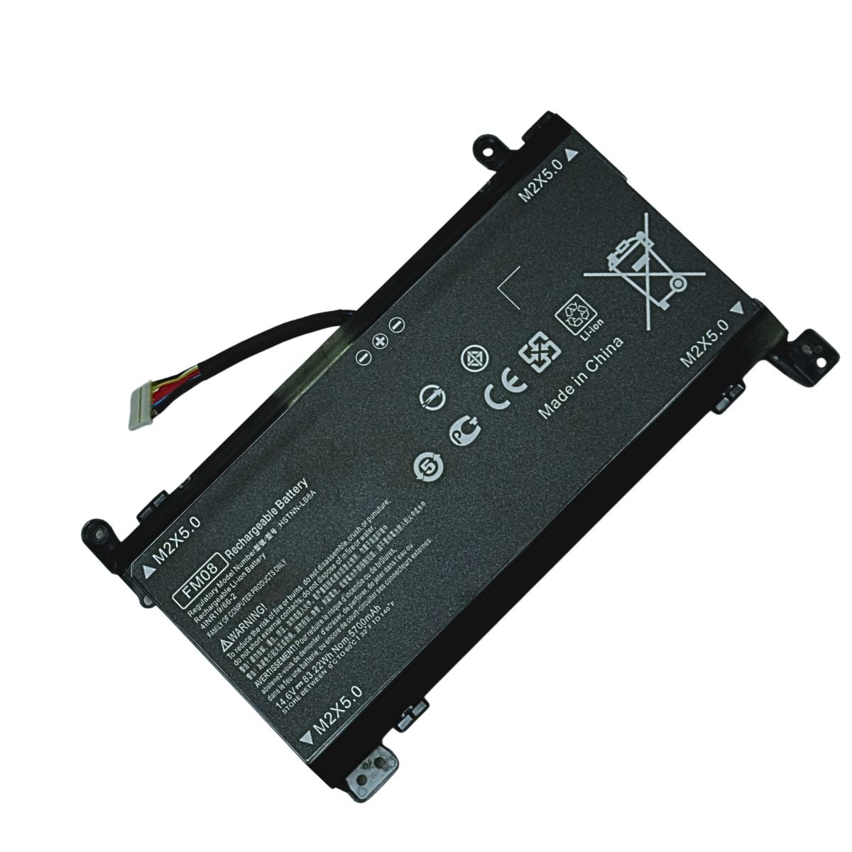 BATERÍA PARA LAPTOP HP FM08XL OMEN 17-AN CAPACIDAD REAL 14.6V 5700MAH 83.22W 16 HILOS - 1
