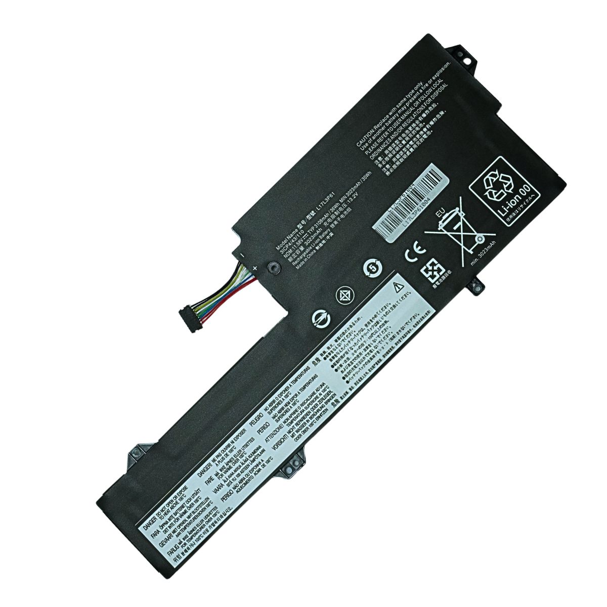 BATERÍA PARA LAPTOP LENOVO L17L3P61 YOGA 720-12 CAPACIDAD REAL 11.58V 3108MAH 36W TIPO A - 1