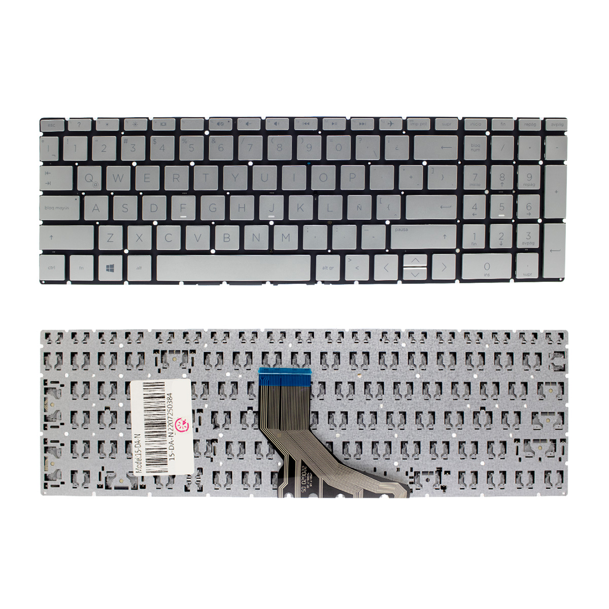 TECLADO PARA LAPTOP HP 15-DA GENUINO FLEX CORTO - 1