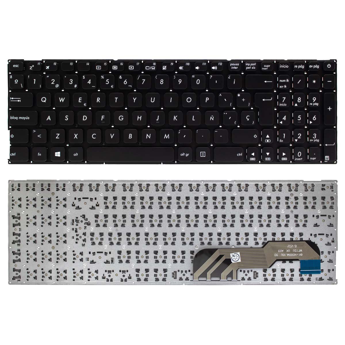 TECLADO PARA LAPTOP ASUS X541U X541UV  POWER - 1