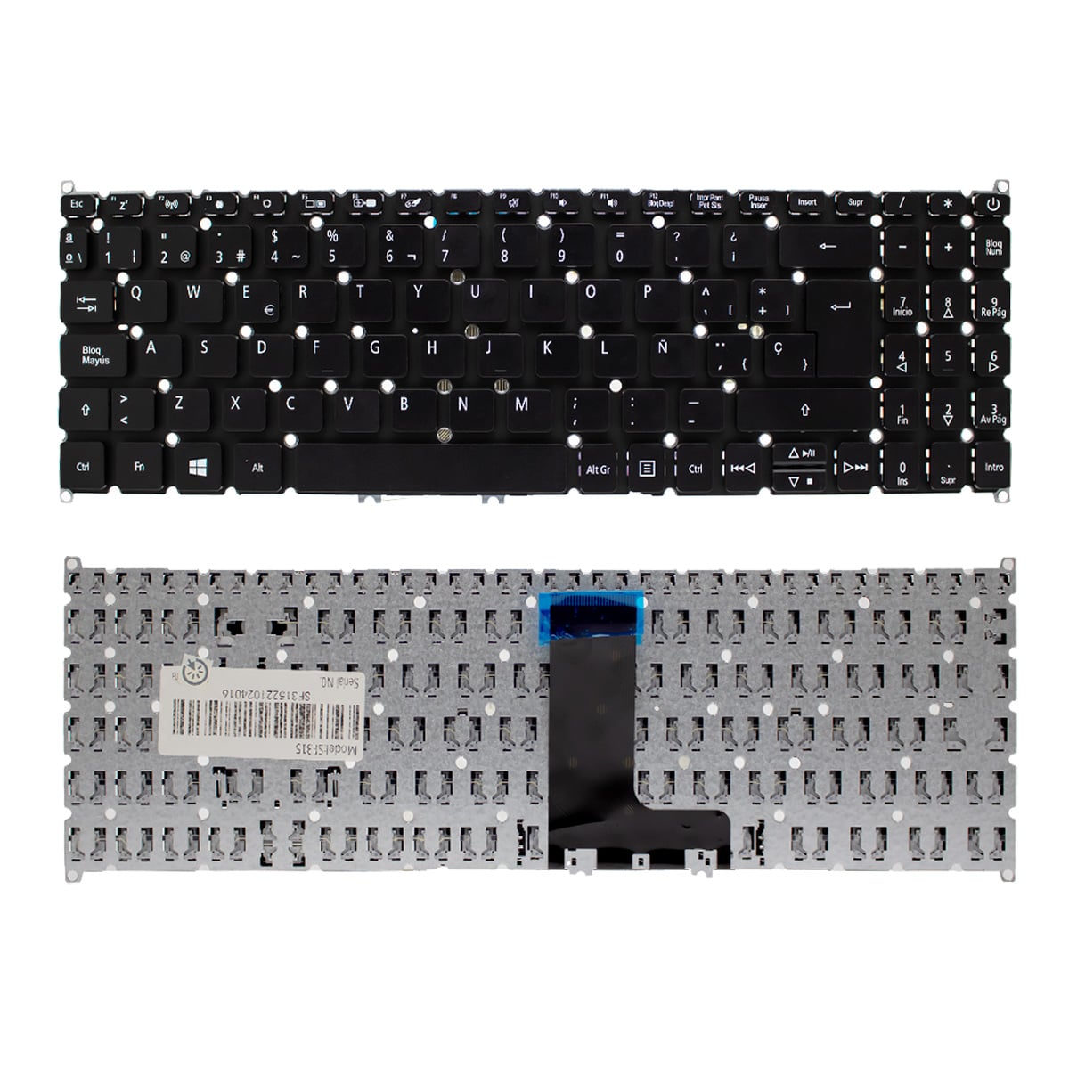 TECLADO PARA LAPTOP ACER SWIFT 3 SF315-41 SF315 52 A515 53G POWER - 1
