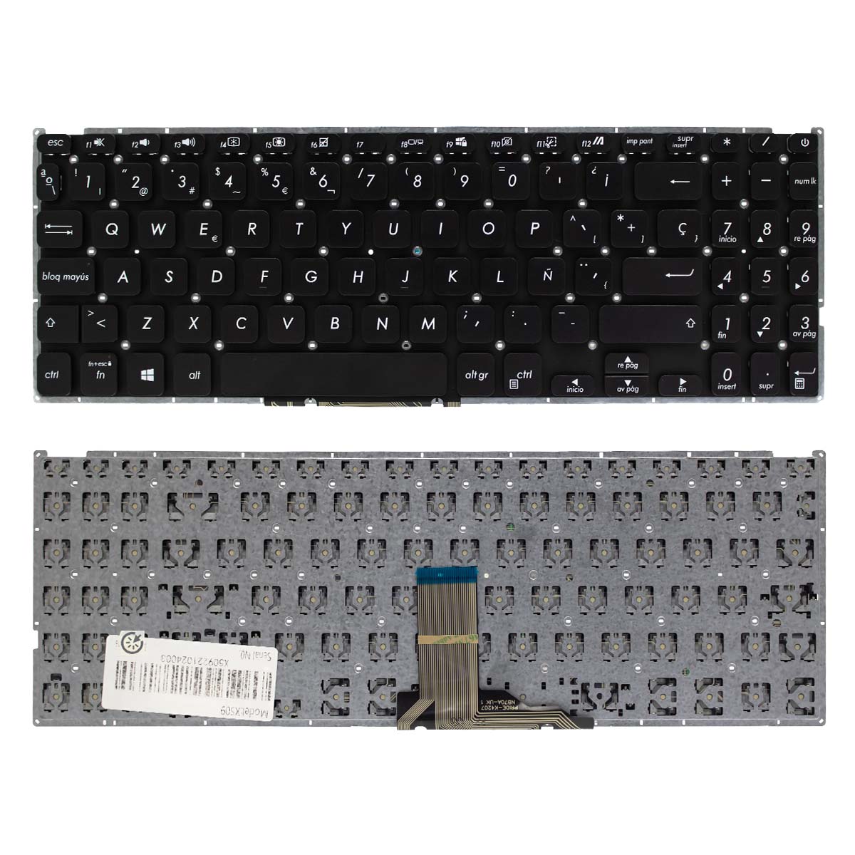 TECLADO PARA LAPTOP ASUS VIVOBOOK X509 M509 X515 POWER - 1