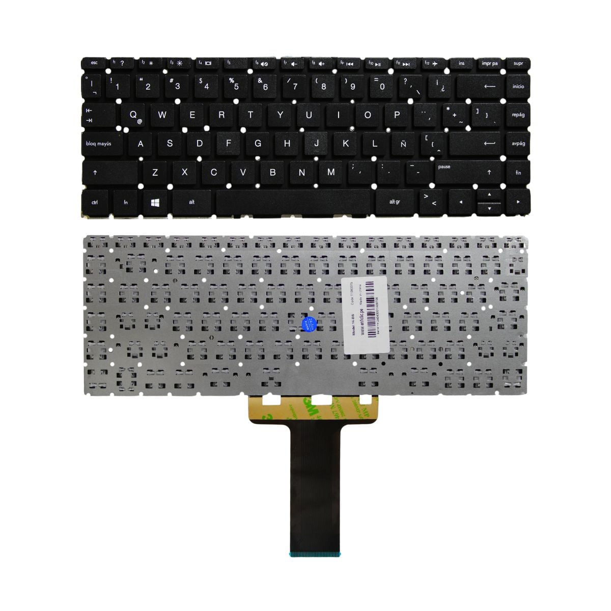 TECLADO PARA LAPTOP HP 14-BS 14-BW 240 G6 FLEX LARGO - 1