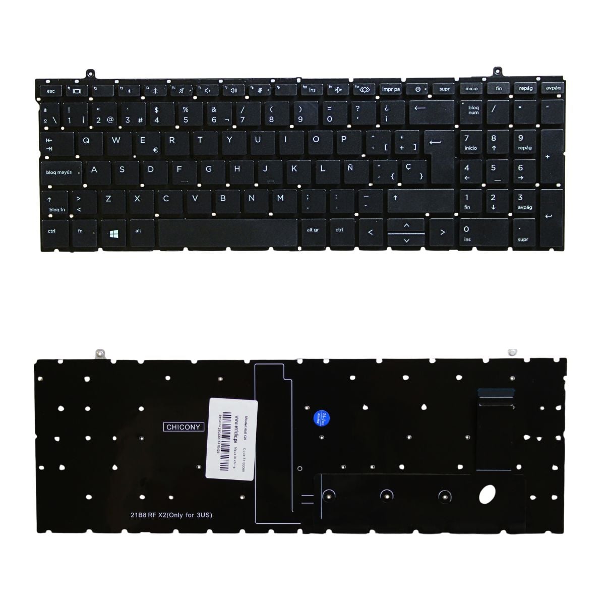 TECLADO PARA LAPTOP HP 450 G9 POWER - 1