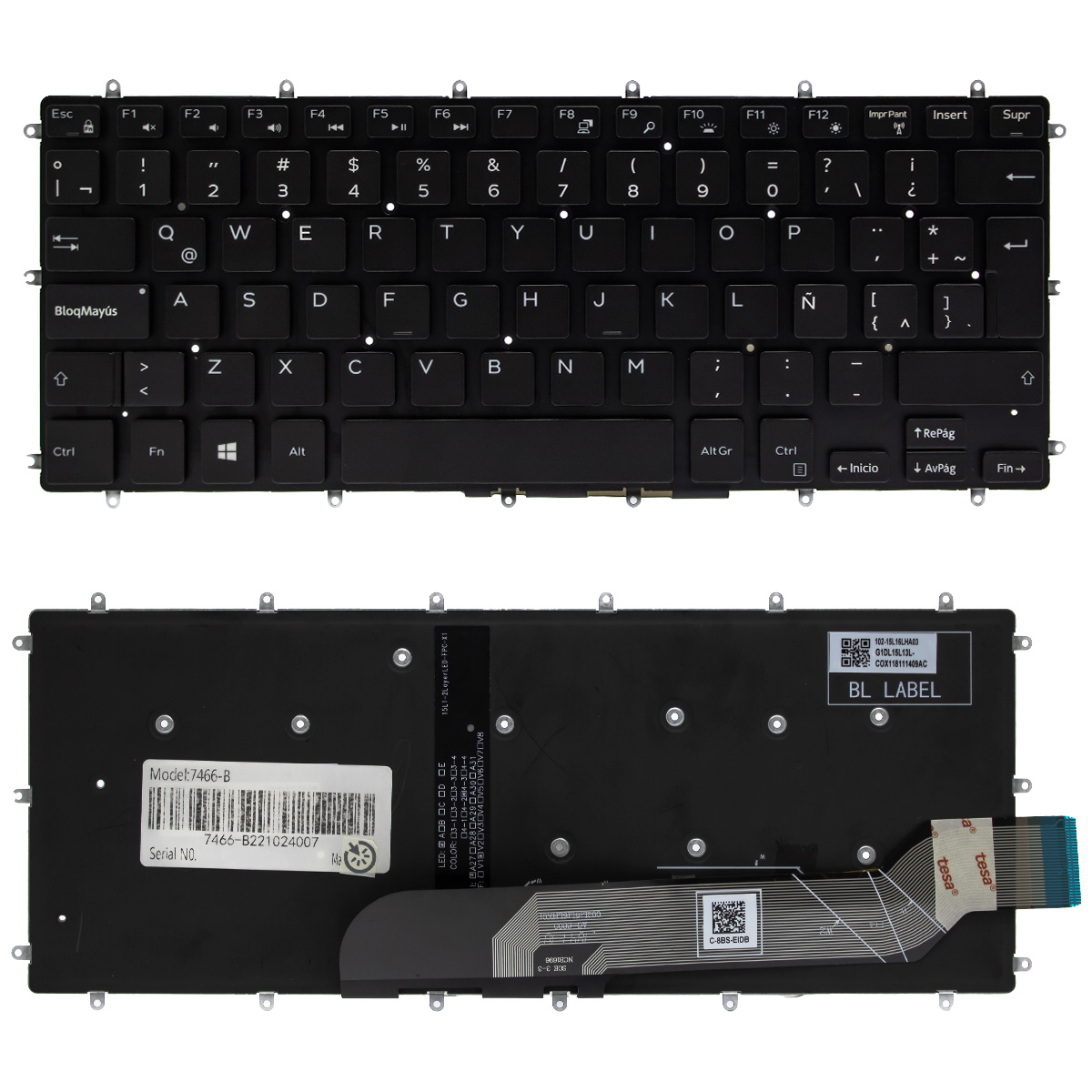 TECLADO PARA LAPTOP DELL INSPIRON 13 5368 7466 - 1