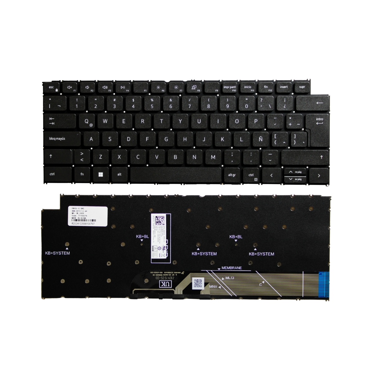 TECLADO PARA LAPTOP DELL INSPIRON 5310 5410 GENUINO - 1