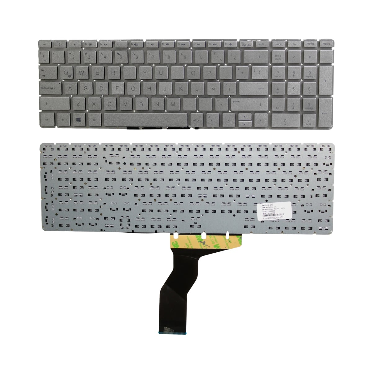 TECLADO PARA LAPTOP HP 15-BS 15-CC FLEX LARGO - 1
