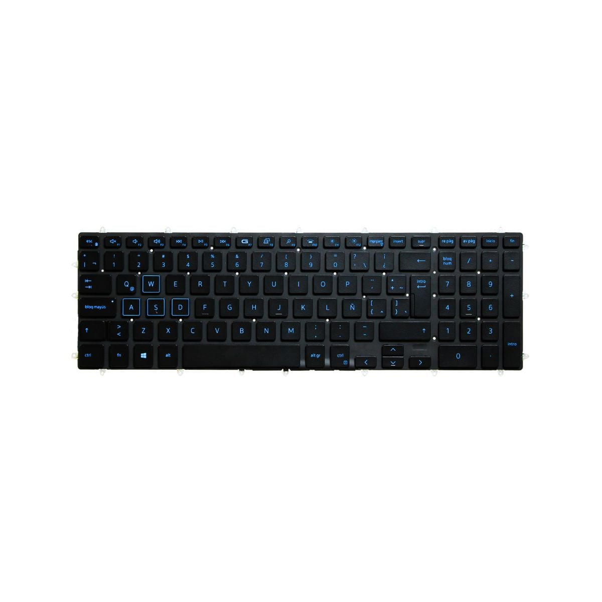 TECLADO PARA LAPTOP DELL INSPIRON 15 5565 7566 GENUINO ILUMINADO - 2