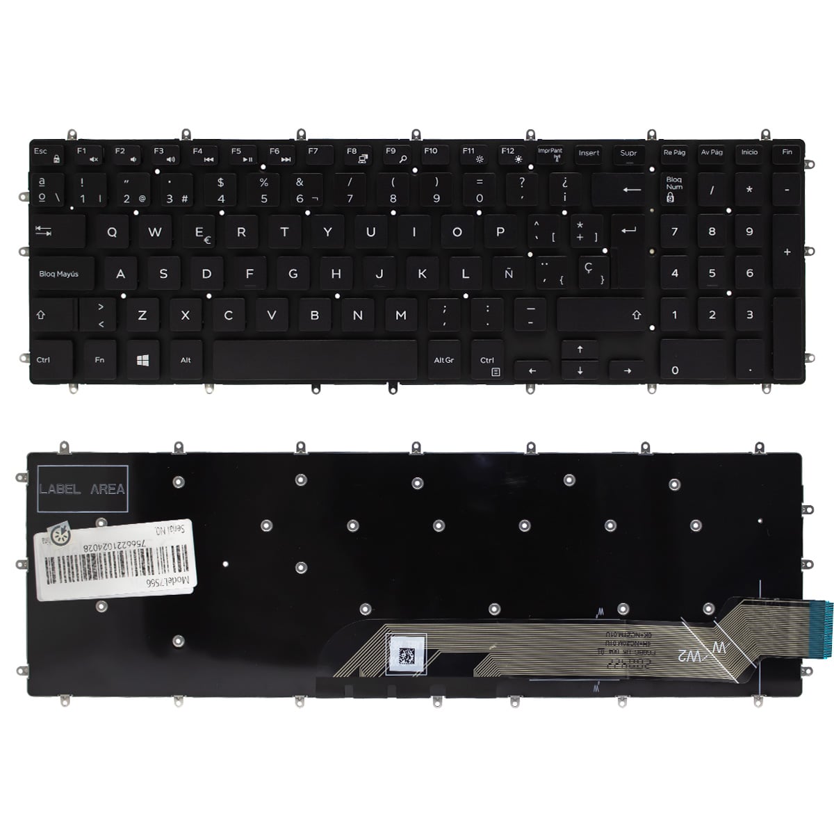 TECLADO PARA LAPTOP DELL INSPIRON 15 5565 7566 - 1
