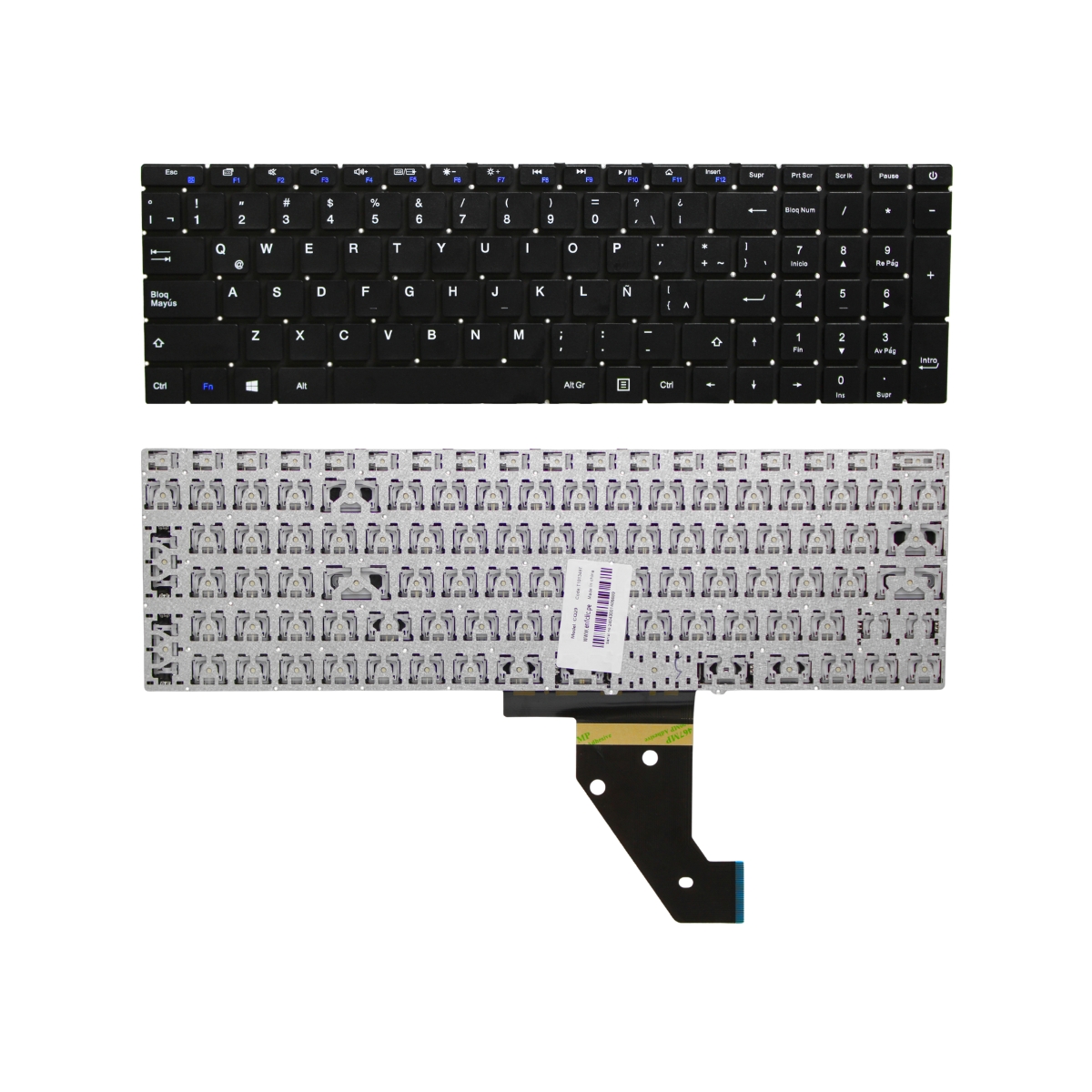 TECLADO PARA LAPTOP ADVANCE EVOO CQ-29 EVOO EVC156-1 FLEX MEDIO POWER - 1