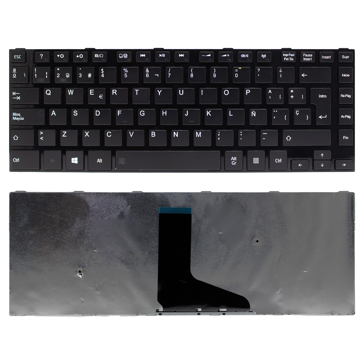 TECLADO PARA LAPTOP TOSHIBA C40 C45-A 2 PERNOS IGUALES - 1