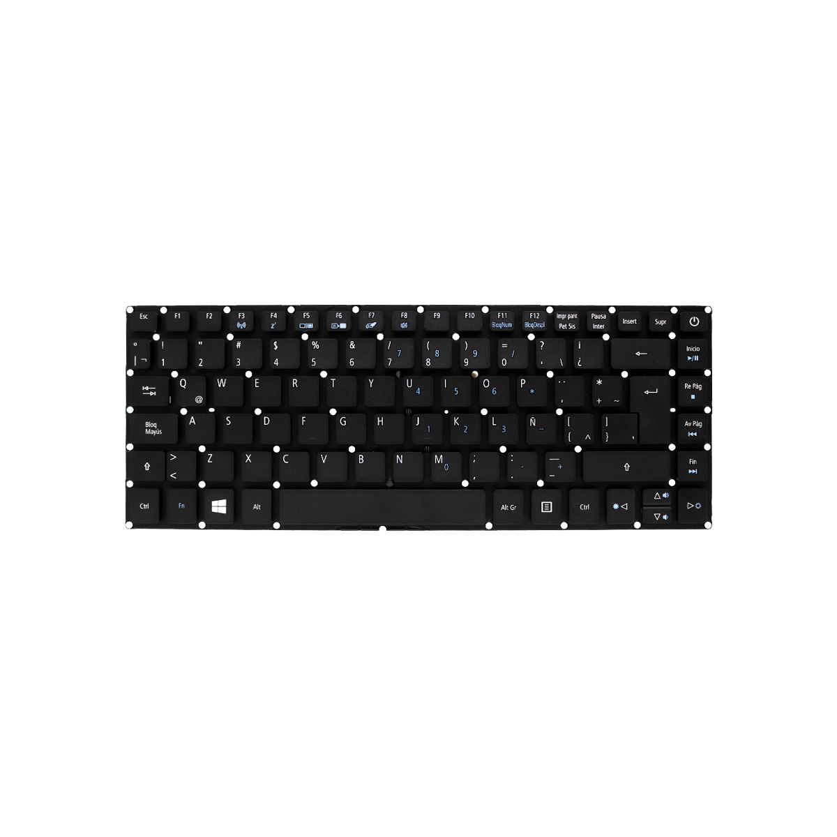 TECLADO PARA LAPTOP ACER E5-473 E5-432 POWER - 2