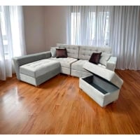 SOFA SECCIONAL MODELO LONDRES GOLDEN + COJINES DE REGALO - 2
