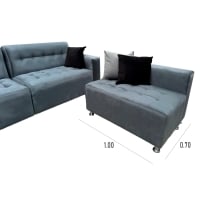 SECCIONAL MODELO LOUIS MUEBLES PERU + COJINES DE REGALO - 2