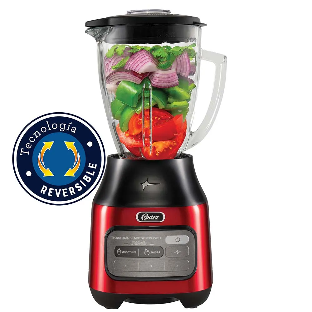LICUADORA OSTER CON TECNOLOGÍA REVERSIBLE Y 3 VELOCIDADES BLSTPEG-CRT - 1