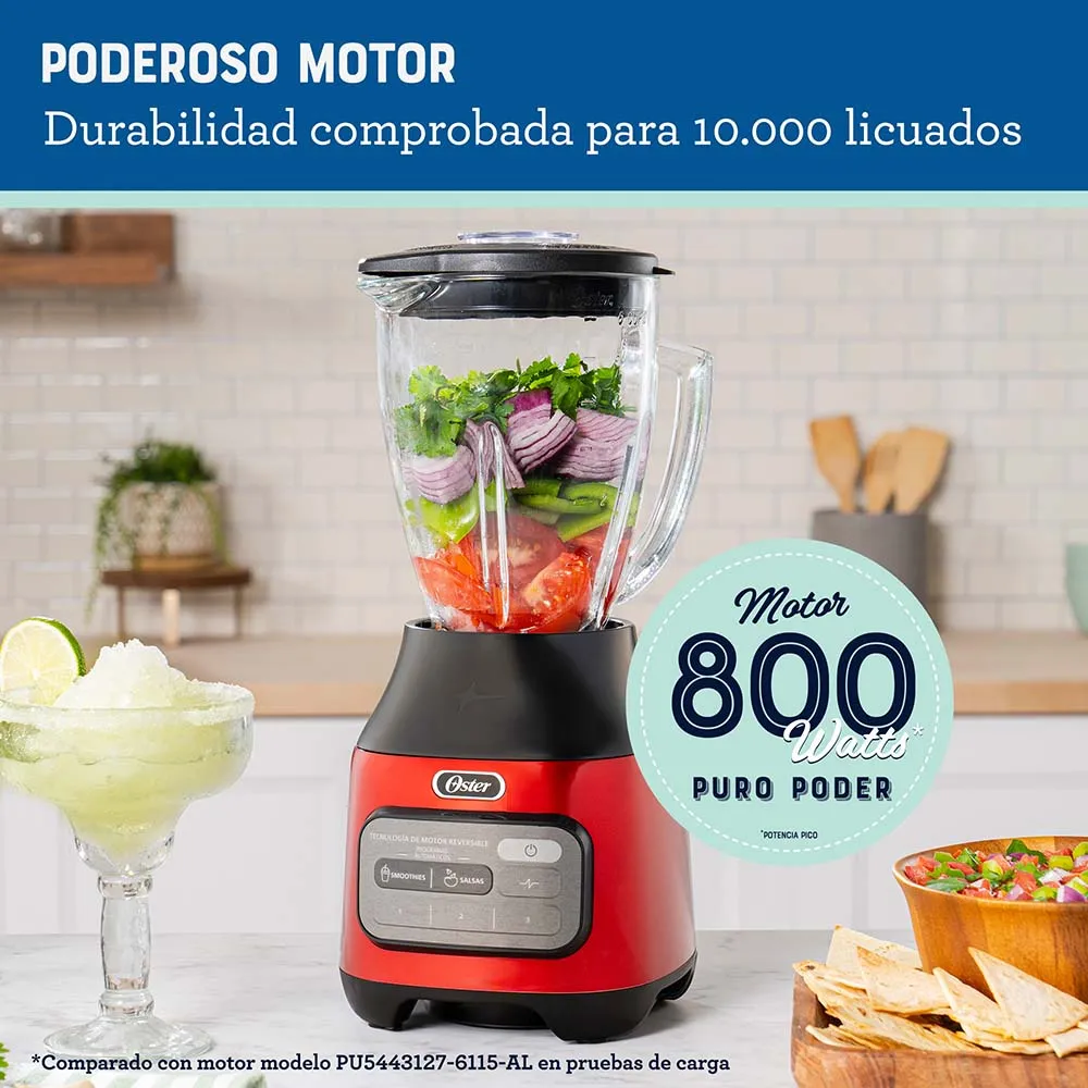 LICUADORA OSTER CON TECNOLOGÍA REVERSIBLE Y 3 VELOCIDADES BLSTPEG-CRT - 5