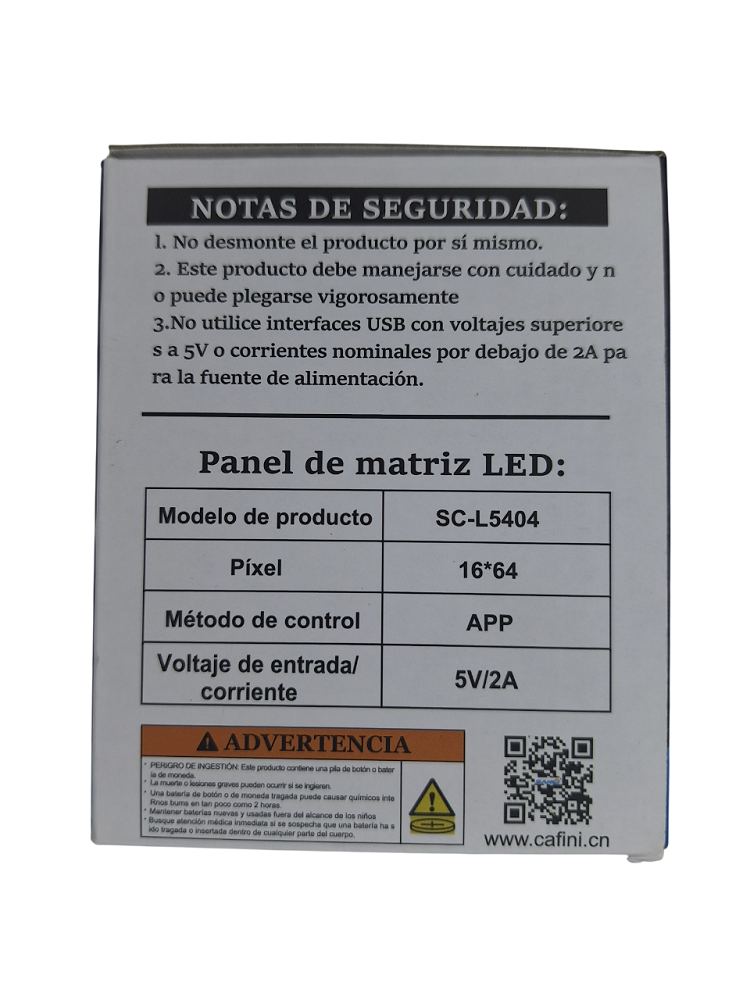 PANEL DE MATRIZ LED FLEXIBLE SANCI SC-L5404 - 4