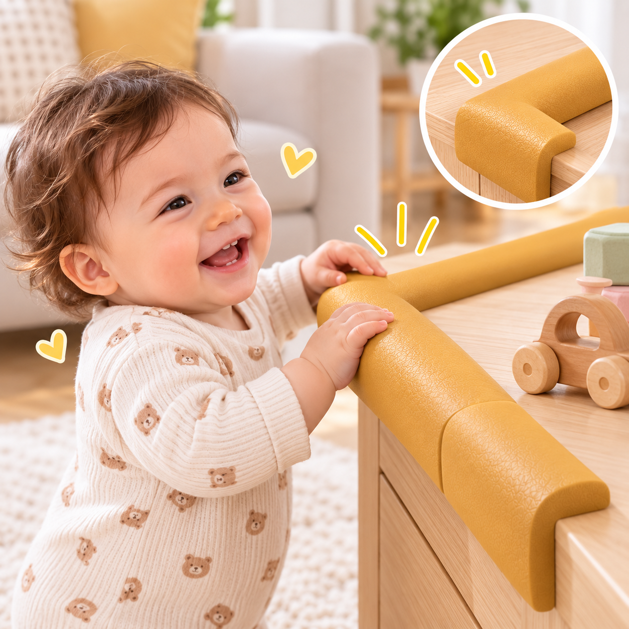 Protector de Esquinas y Bordes para Mesa Bebés – Seguridad Infantil 2 Rollos - 3