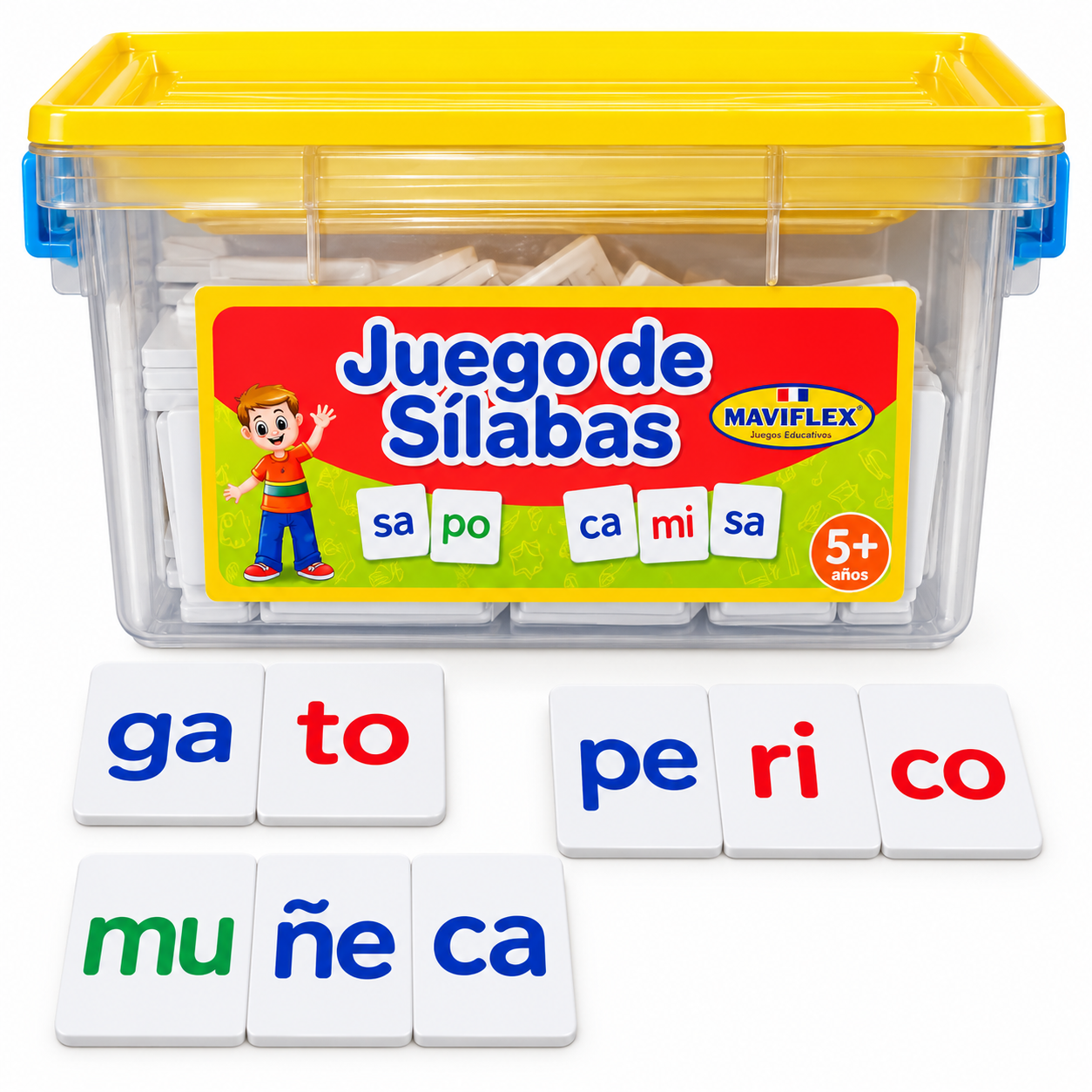 Juego Educativo de Sílabas en Acrílico – Aprende a Leer y Escribir para Niños - 3