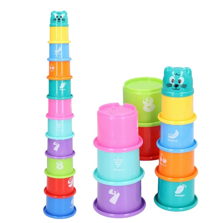 JUGUETES DE VASOS APILABLES EN CAJA X10 - 1