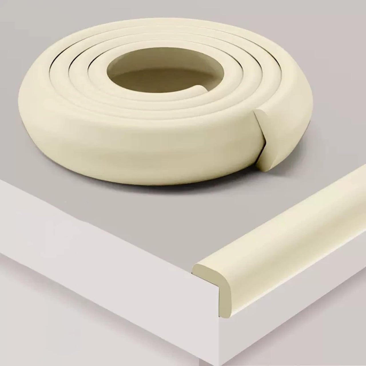 PROTECTOR DE BORDES ANTIGOLPE CREMA PARA BEBES Y NIÑOS 2 PCS - 2