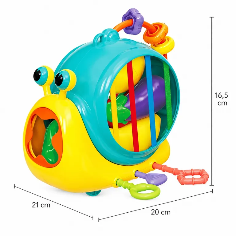 CARACOL DIDÁCTICO PARA BEBÉS CON FRUTAS DE ENCAJE - 6