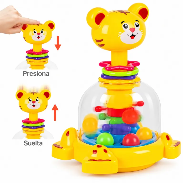 JUGUETE GIRATORIO PARA BEBÉ CON DISEÑO DE TIGRE - 2