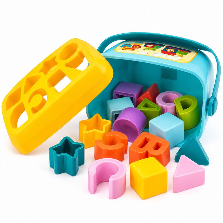 BALDE DIDÁCTICO DE ENCAJE PARA BEBÉ – JUGUETE DE FORMAS Y FIGURAS - 5