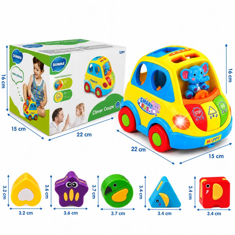 BUS MUSICAL INTERACTIVO PARA BEBÉ – JUGUETE DIDÁCTICO INFANTIL - 5