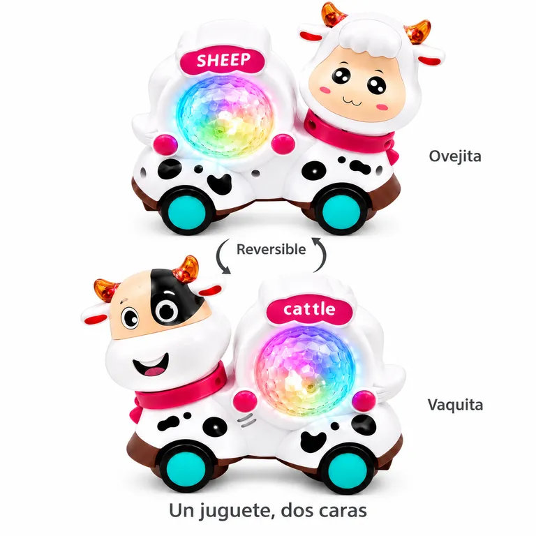 VAQUITA INTERACTIVA MUSICAL PARA BEBÉS CON LUCES, SONIDOS Y PROYECTOR - 3