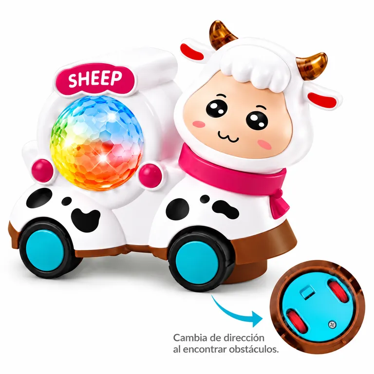 VAQUITA INTERACTIVA MUSICAL PARA BEBÉS CON LUCES, SONIDOS Y PROYECTOR - 5