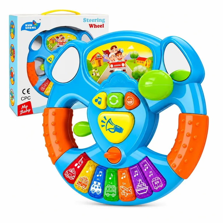 PIANO MUSICAL PARA BEBÉS CON DISEÑO DE TIMÓN – JUGUETE INTERACTIVO - 1