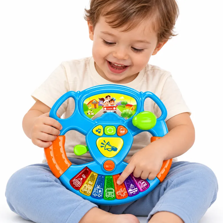 PIANO MUSICAL PARA BEBÉS CON DISEÑO DE TIMÓN – JUGUETE INTERACTIVO - 2
