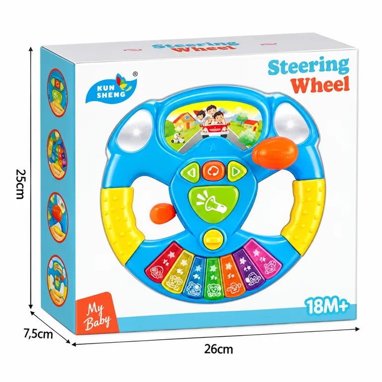 PIANO MUSICAL PARA BEBÉS CON DISEÑO DE TIMÓN – JUGUETE INTERACTIVO - 4