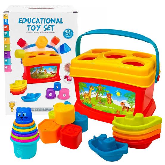 BALDE DIDACTICO CON ENCAJES Y APILABLES PARA BEBES - 1