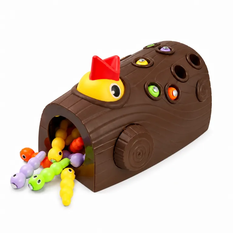 JUEGO MAGNÉTICO DE ALIMENTAR AL PÁJARO CARPINTERO CON GUSANOS – JUGUETE DIDÁCTICO - 6