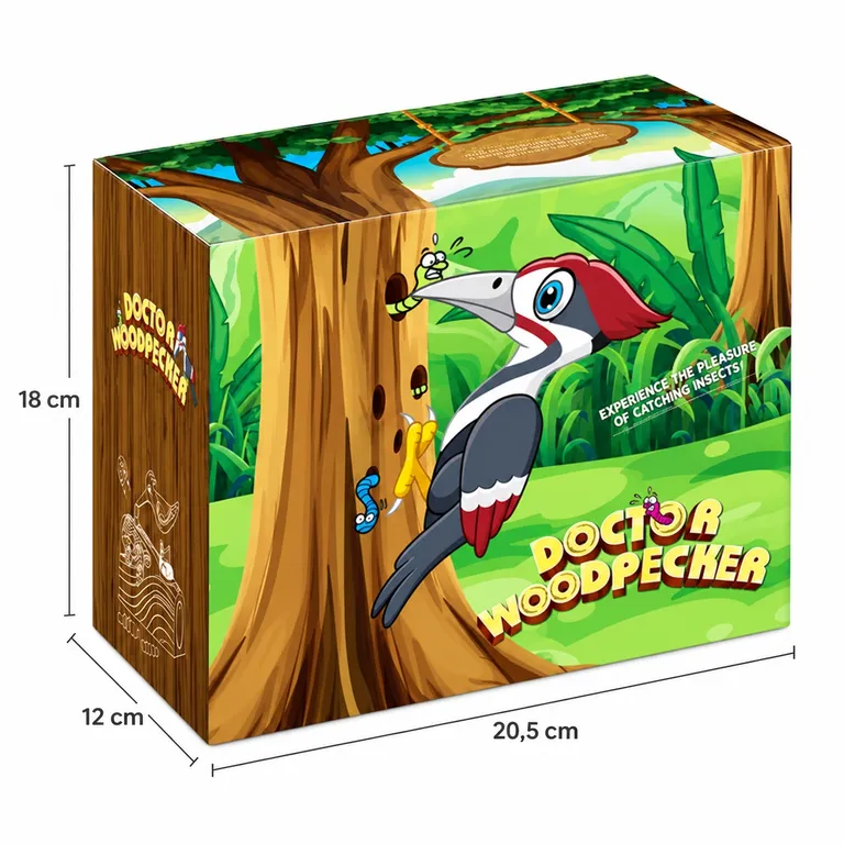 JUEGO MAGNÉTICO DE ALIMENTAR AL PÁJARO CARPINTERO CON GUSANOS – JUGUETE DIDÁCTICO - 7