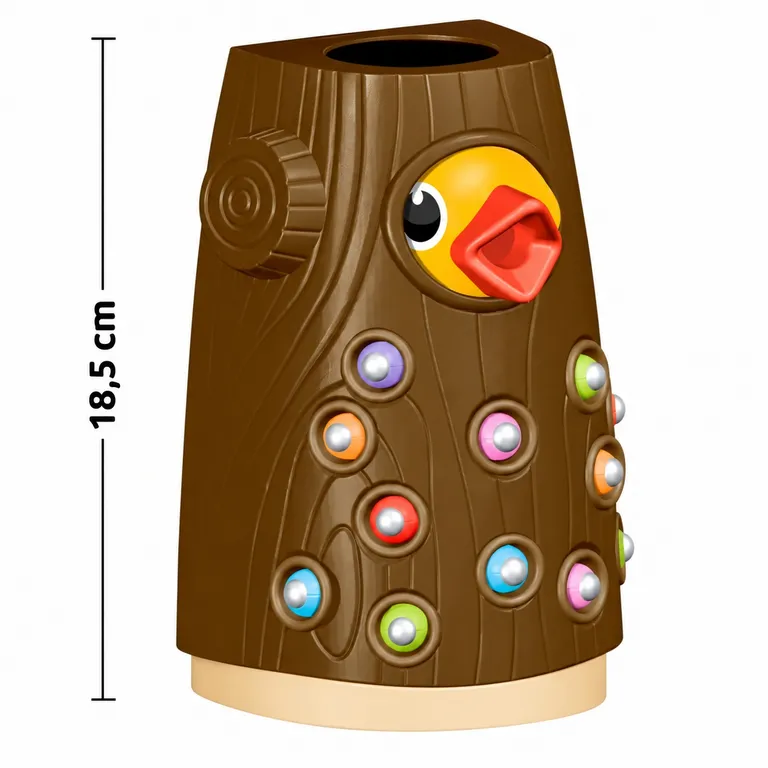 JUEGO MAGNÉTICO DE ALIMENTAR AL PÁJARO CARPINTERO CON GUSANOS – JUGUETE DIDÁCTICO - 8