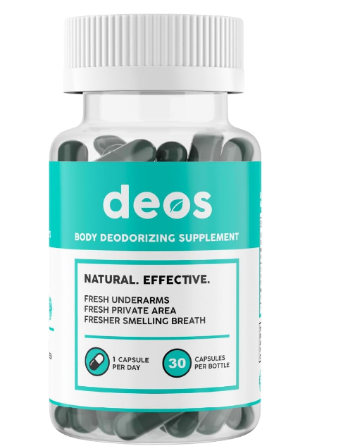 DEOS SUPLEMENTO DESODORANTE INTERNO NATURAL CONTROL DE OLORES Y FRESCURA TOTAL | 30 CÁPSULAS VEGANAS - 1